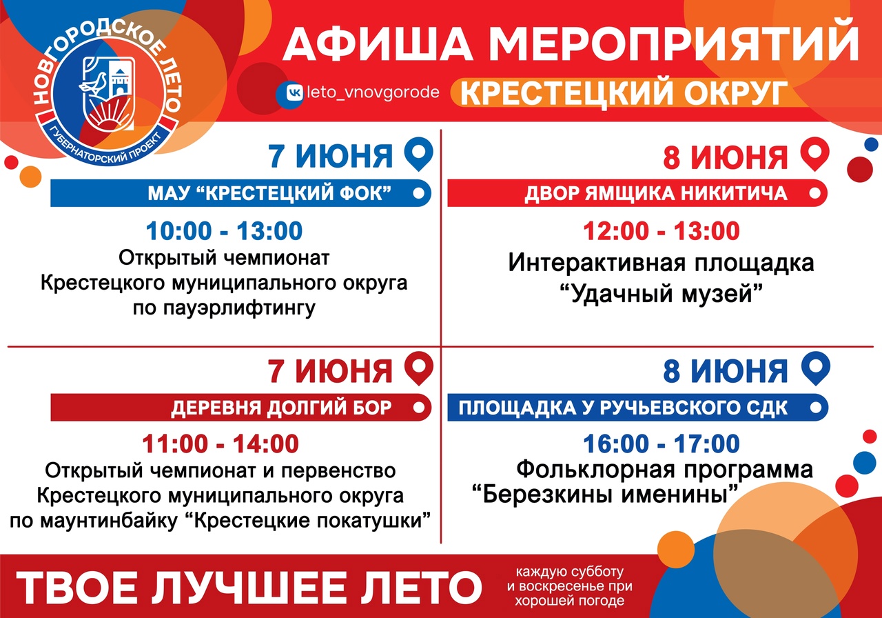 Стартовал губернаторский проект «Новгородское лето 2025»! Стартовал губернаторский проект «Новгородское лето 2025»!.