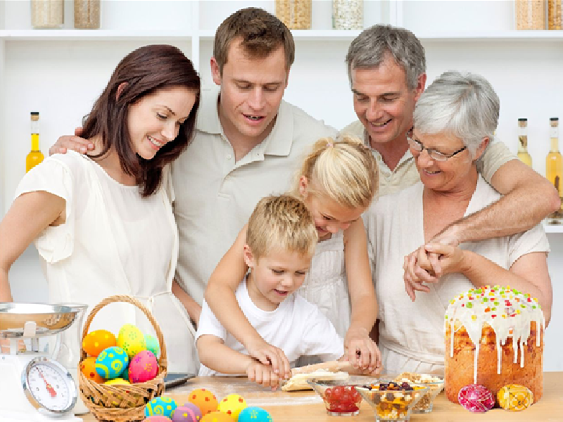 Стол для светлой Пасхи.